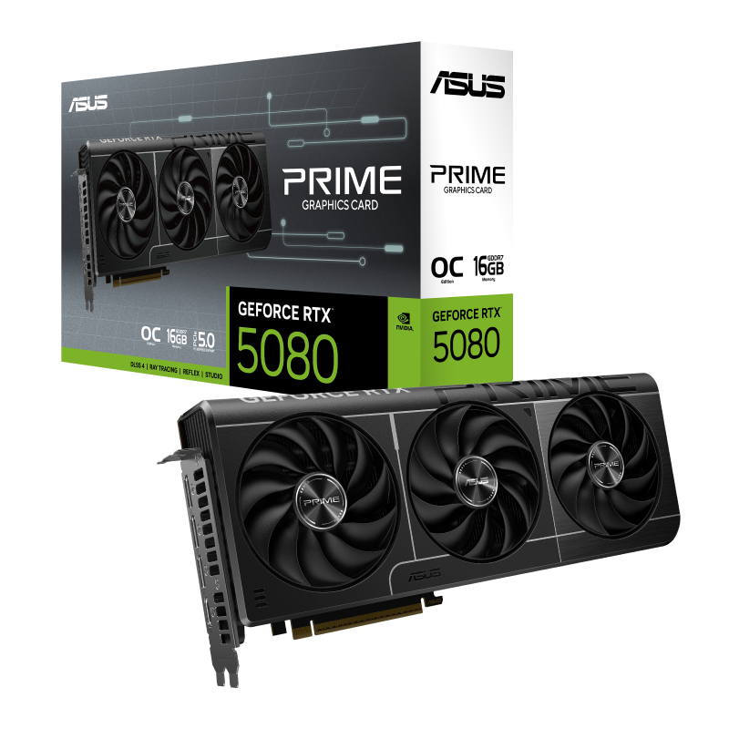 ASUS PRIME GeForce RTX™ 5080 16GB GDDR7 ASUS PRIME GeForce RTX™ 5080 16GB GDDR7